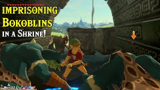 IMPRISONING Bokoblins inside a Shrine in Zelda Breath of the Wild [upl. by Liatris]