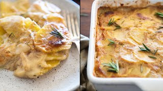 Creamy Vegan Potato Gratin Dauphinoise  Super Simple amp Delicious [upl. by Erb]