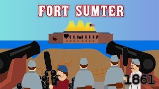 Fort Sumter The American Civil War [upl. by Ordnasil]