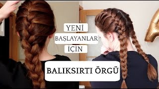 Balıksırtı Saç Örgüsü Nasıl Yapılır  French Braid 👧🏼 [upl. by Hayalat875]