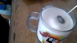 Aerolatte Review Frothing Cold Milk In Under 1 Minute [upl. by Ardnosal]